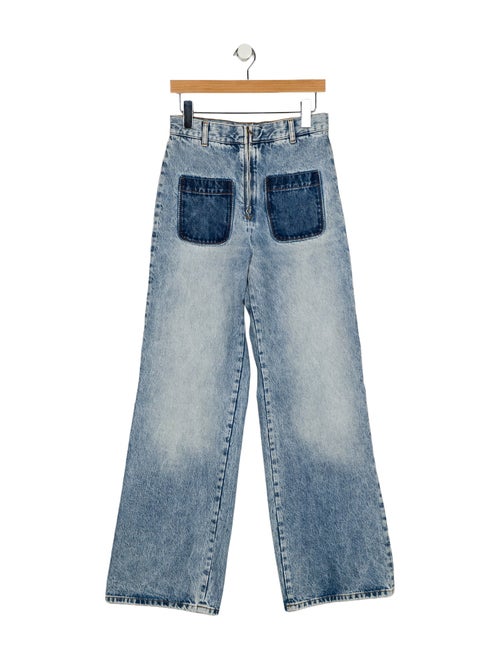 Sandro High-Rise Wide Leg Jeans