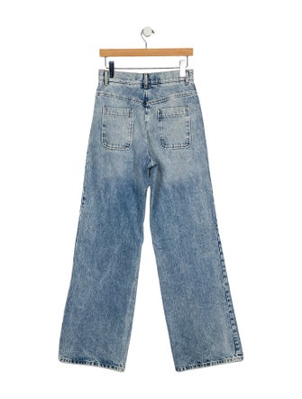 Sandro High-Rise Wide Leg Jeans