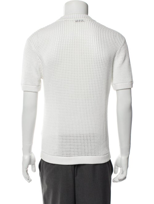 Sandro Crew Neck Short Sleeve Polo Sweater