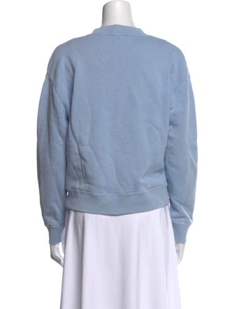 Sandro Crew Neck Long Sleeve Sweatshirt