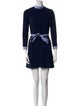 Sandro Mock Neck Mini Dress