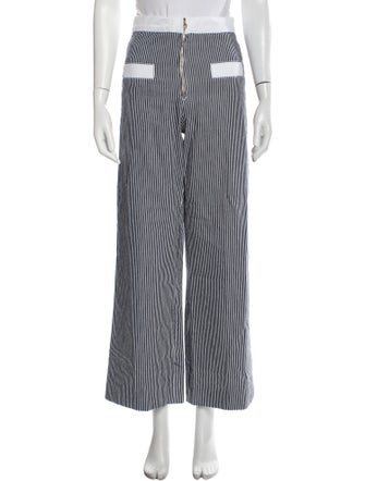Sandro Striped Wide Leg Pants