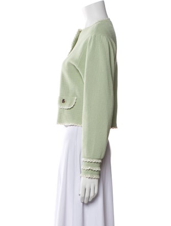 Sandro Plaid Print Crew Neck Sweater