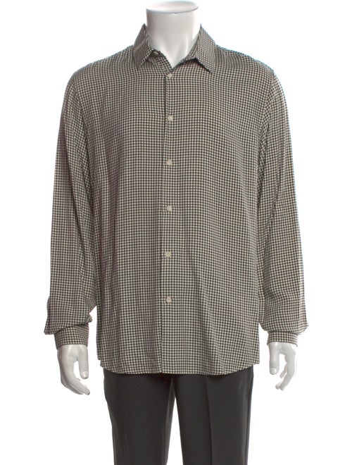Sandro Plaid Print Long Sleeve Shirt
