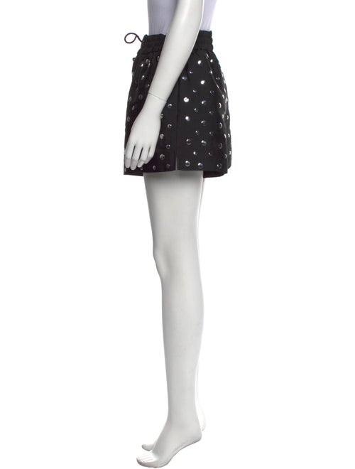 Sandro Polka Dot Print Mini Shorts
