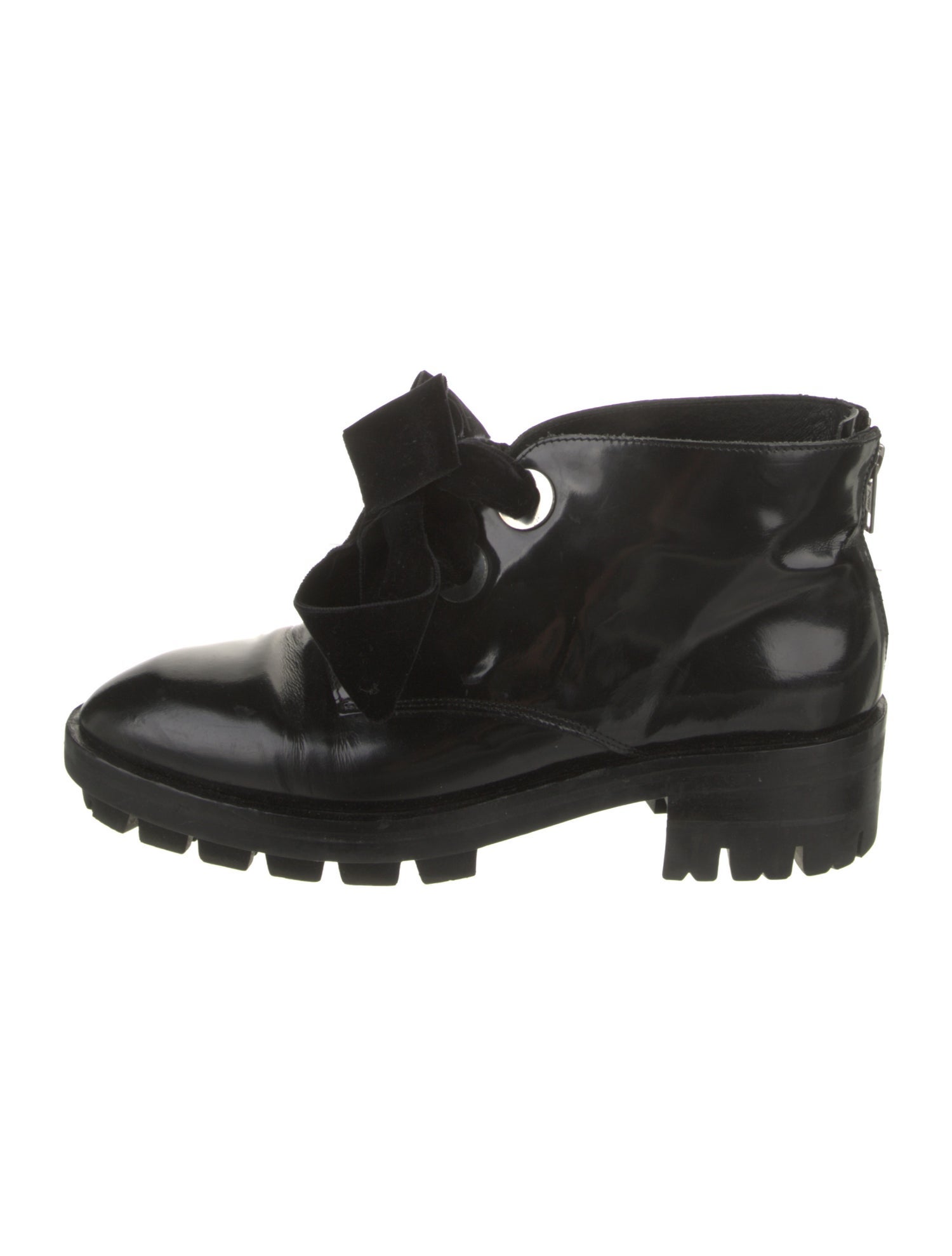 Sandro Patent Leather Boots
