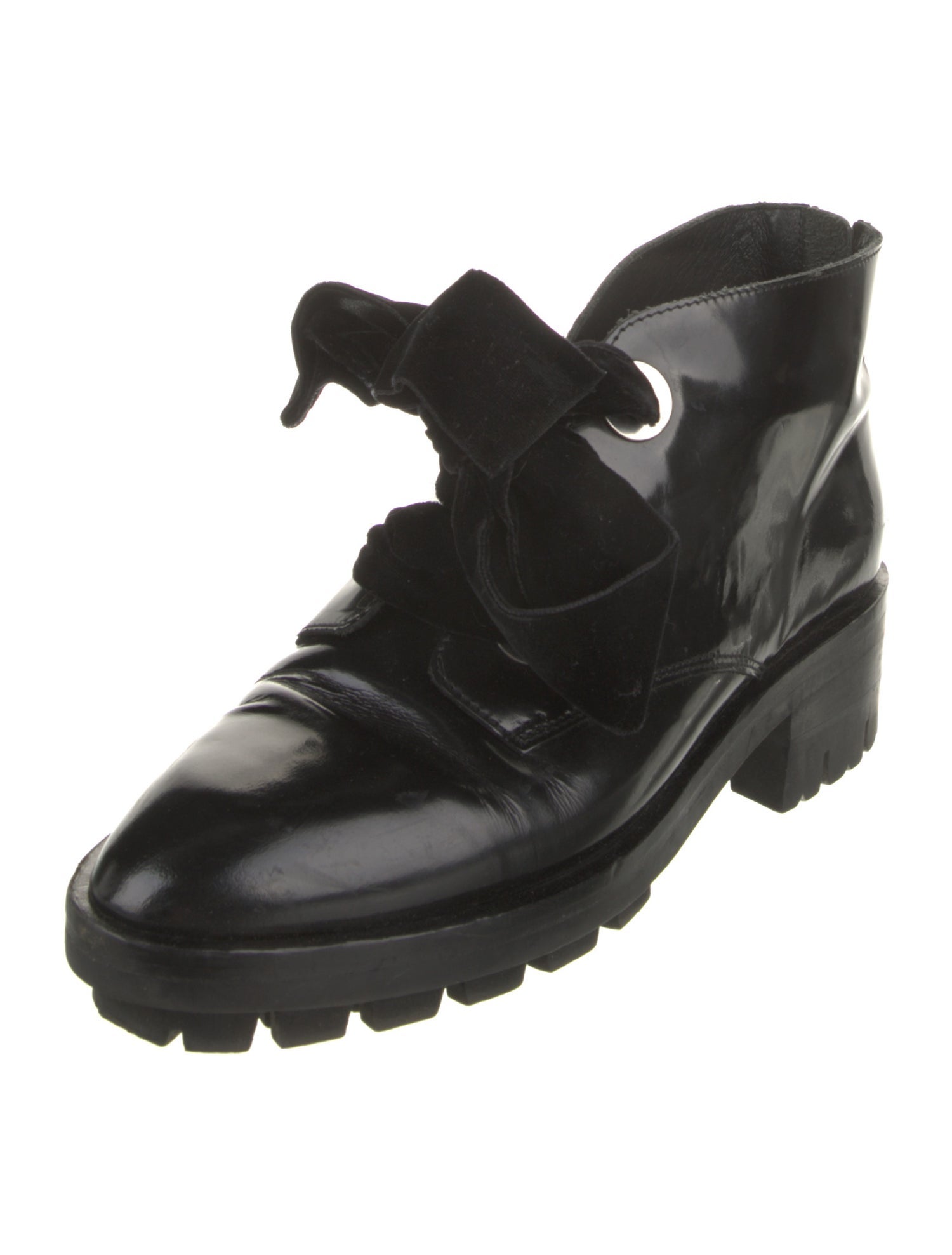 Sandro Patent Leather Boots