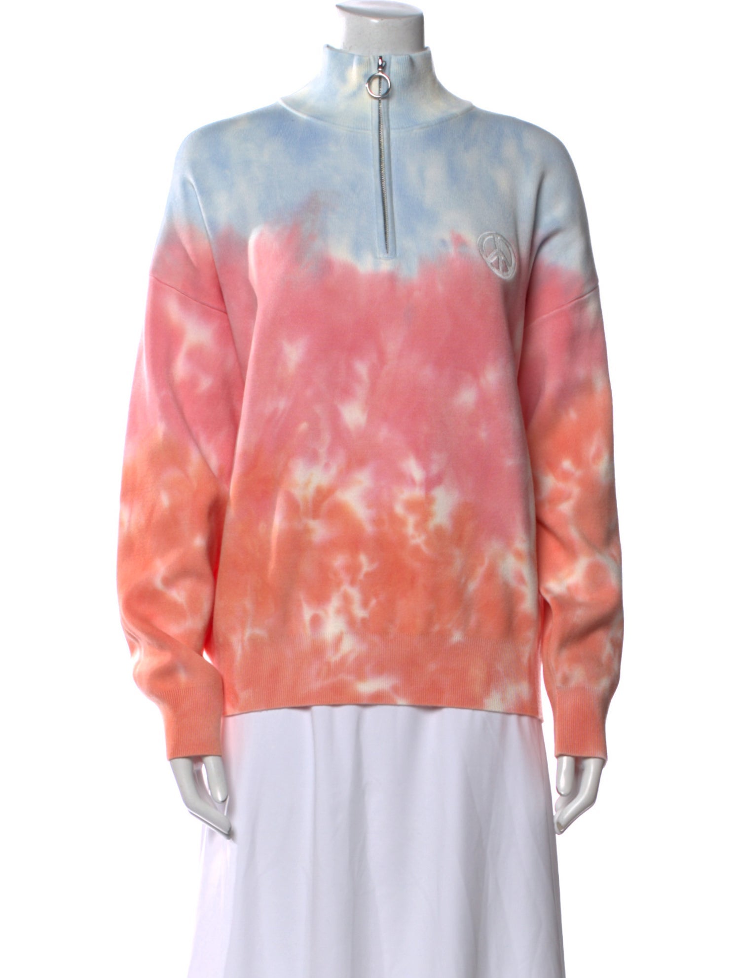 Sandro Tie-Dye Print Crew Neck Sweatshirt w/ Tags