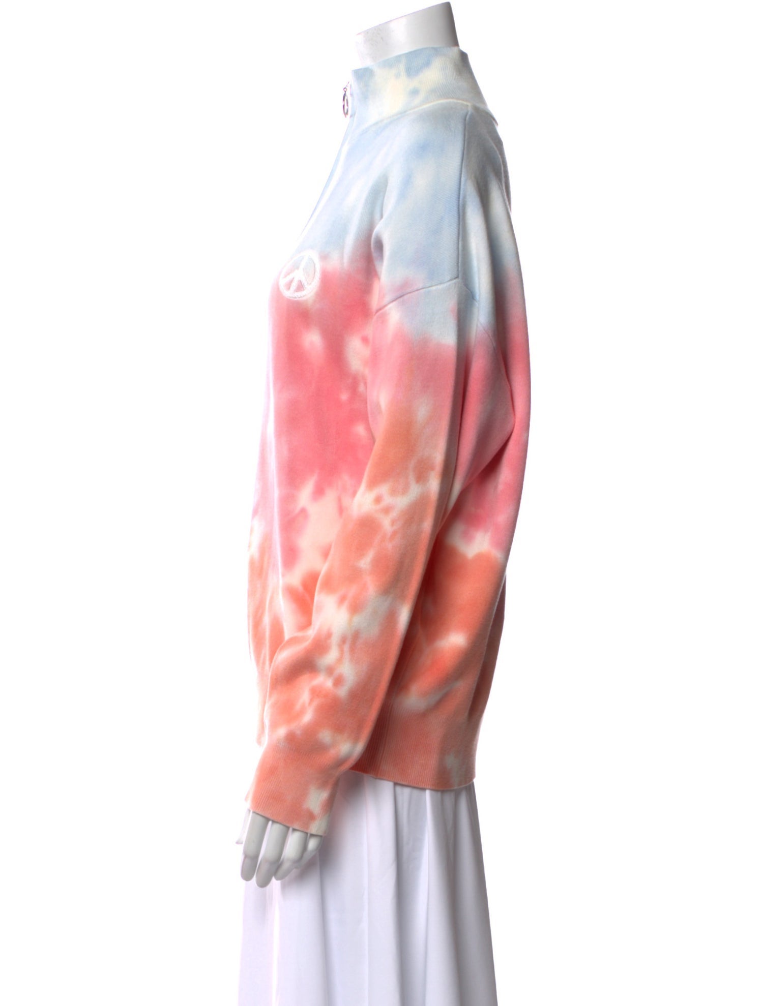 Sandro Tie-Dye Print Crew Neck Sweatshirt w/ Tags