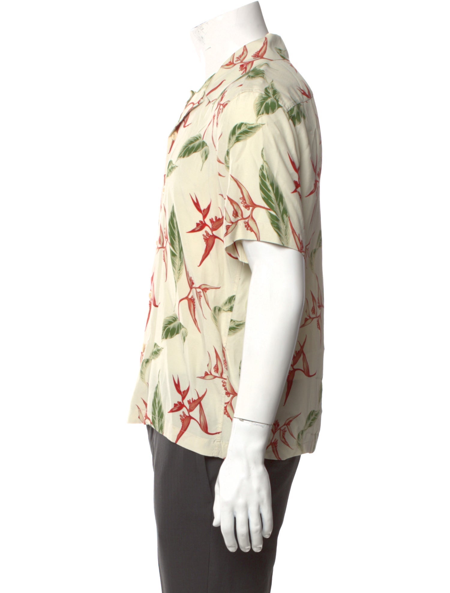 Sandro Floral Print Short Sleeve Shirt