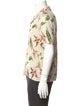 Sandro Floral Print Short Sleeve Shirt