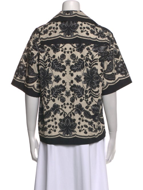 Sandro Paisley Print Short Sleeve Blouse