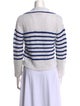 Sandro Striped V-Neck Sweater