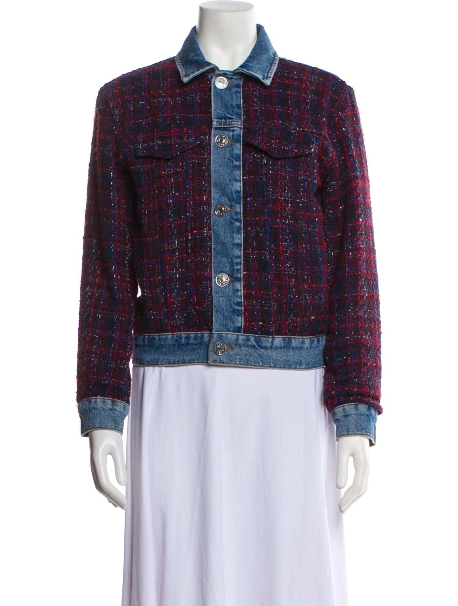 Sandro Tweed Pattern Evening Jacket