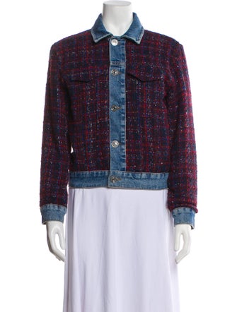 Sandro Tweed Pattern Evening Jacket