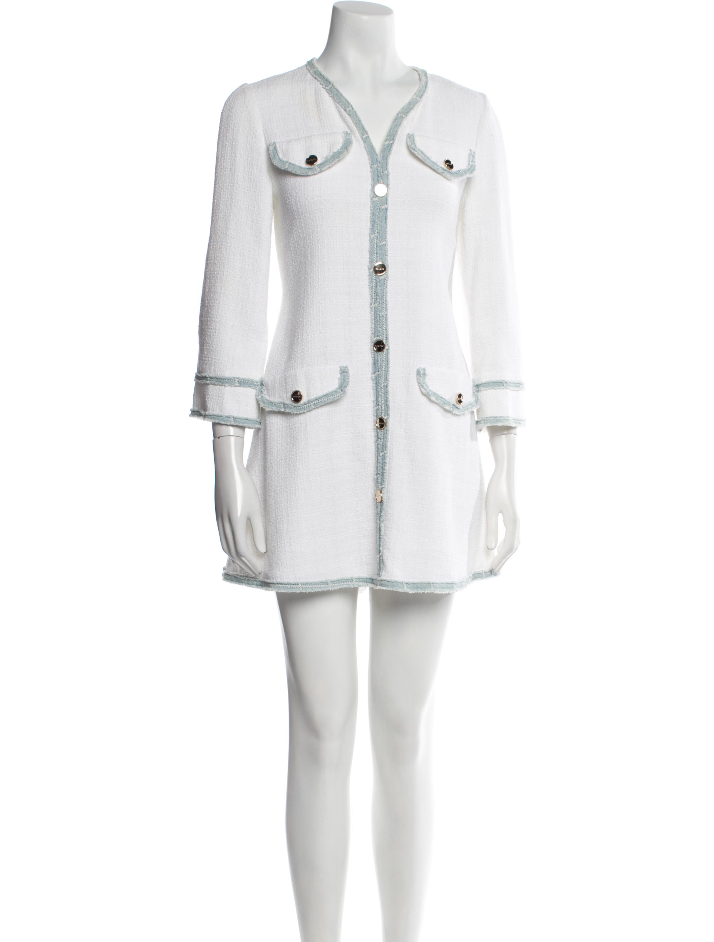 Sandro V-Neck Mini Dress