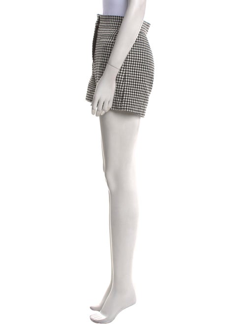 Sandro Houndstooth Print Mini Shorts