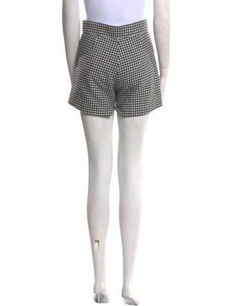 Sandro Houndstooth Print Mini Shorts
