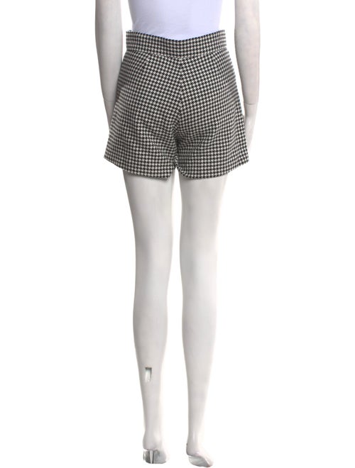 Sandro Houndstooth Print Mini Shorts