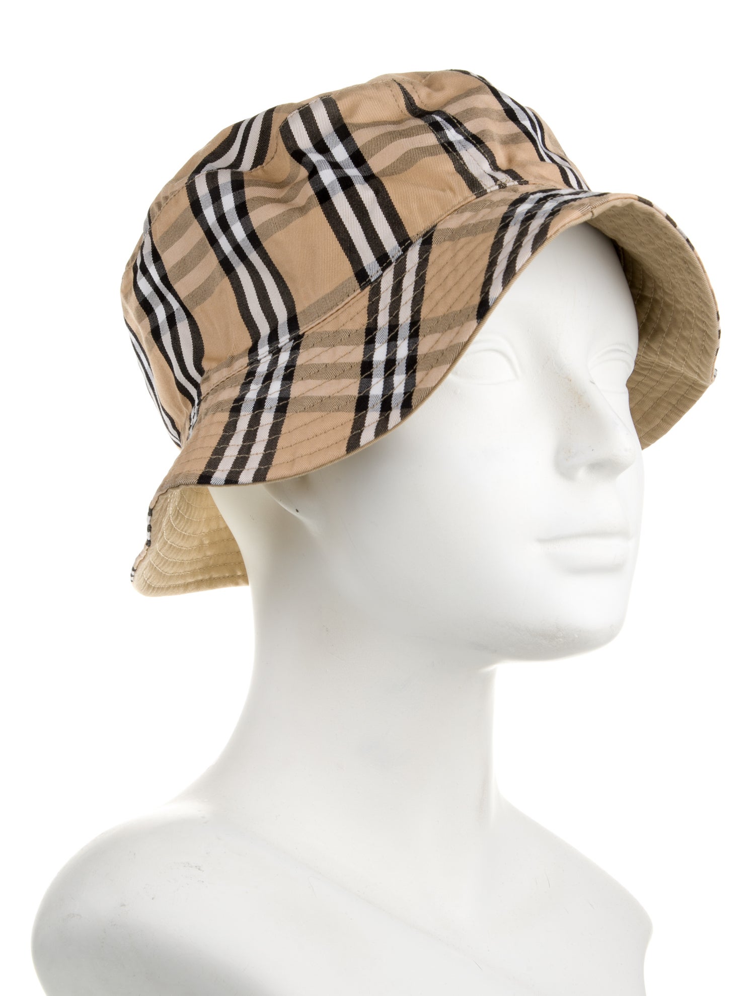 Sandro Solid & Plaid Reversible Bucket Hat