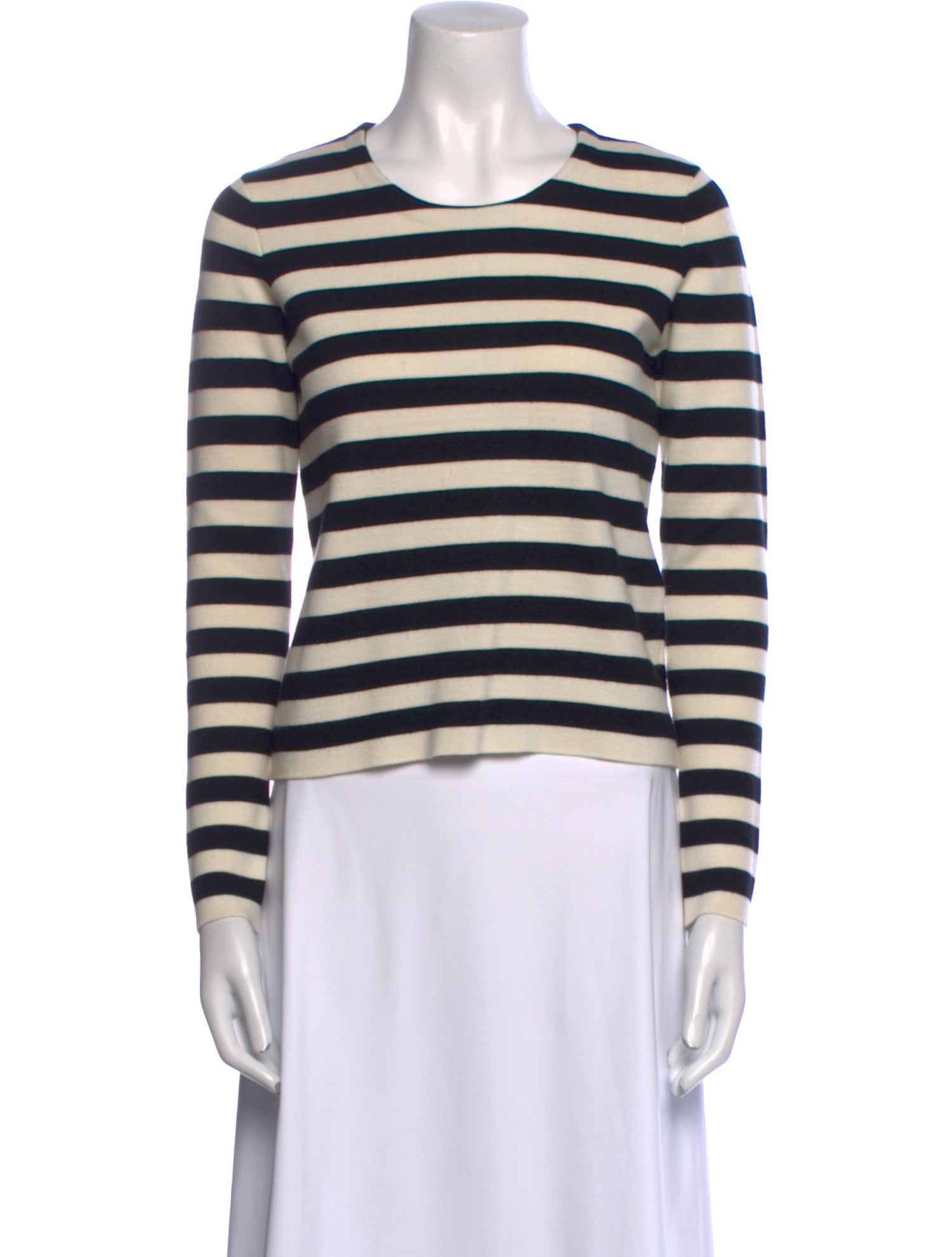 Sandro Striped Crew Neck Top