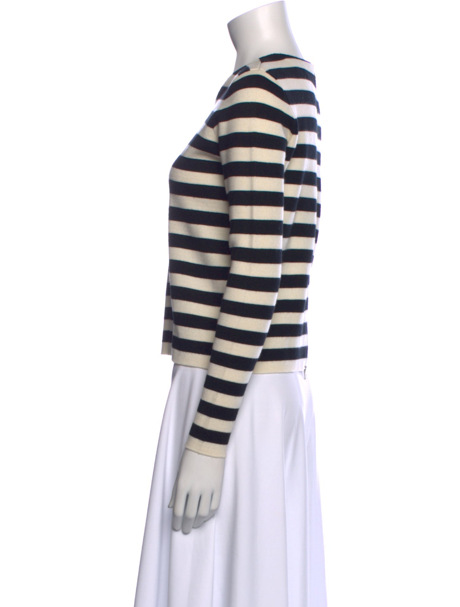 Sandro Striped Crew Neck Top