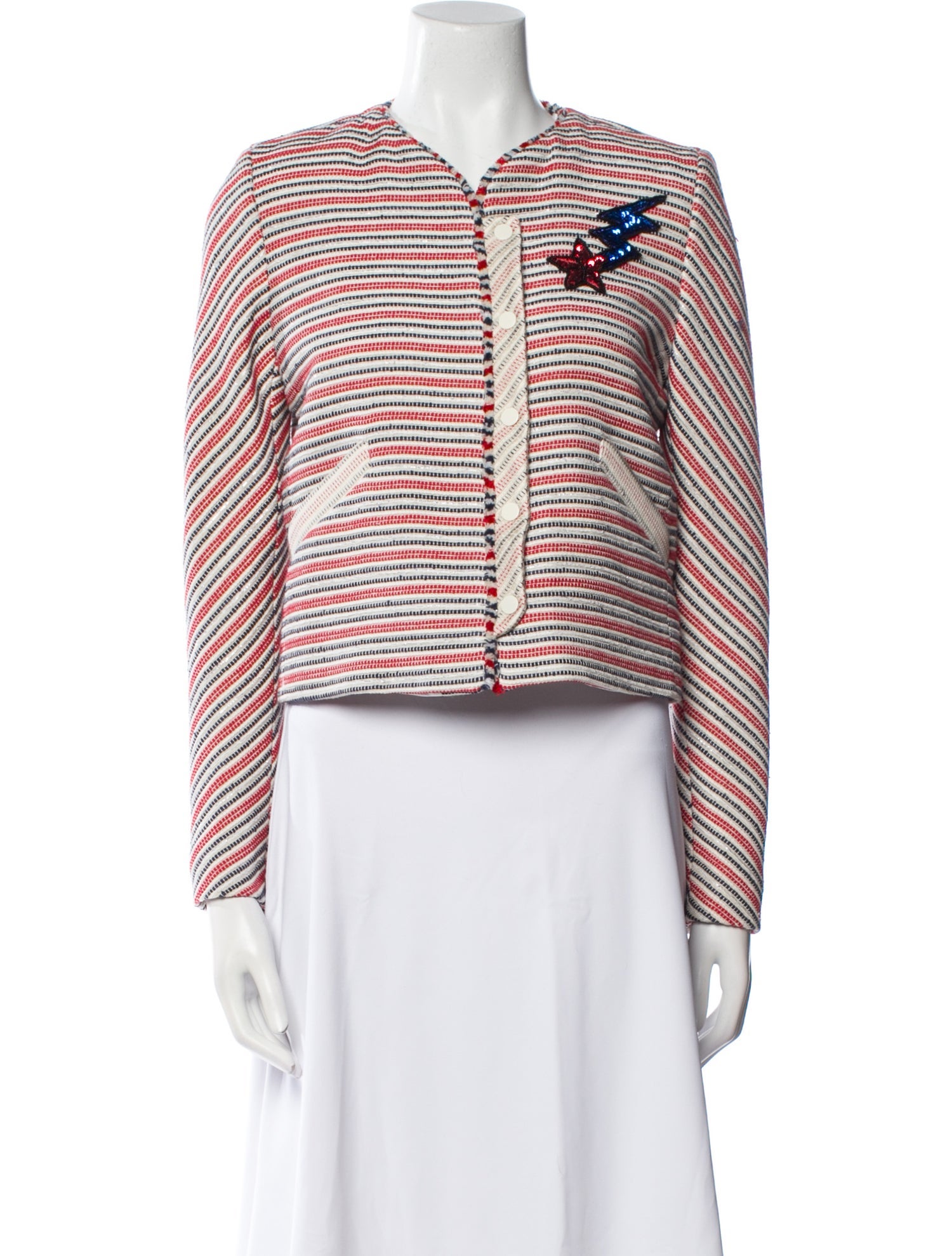 Sandro Striped Evening Jacket