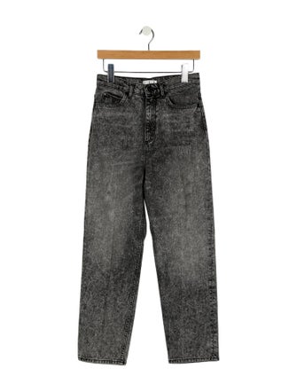 Sandro High-Rise Straight Leg Jeans