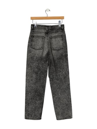 Sandro High-Rise Straight Leg Jeans