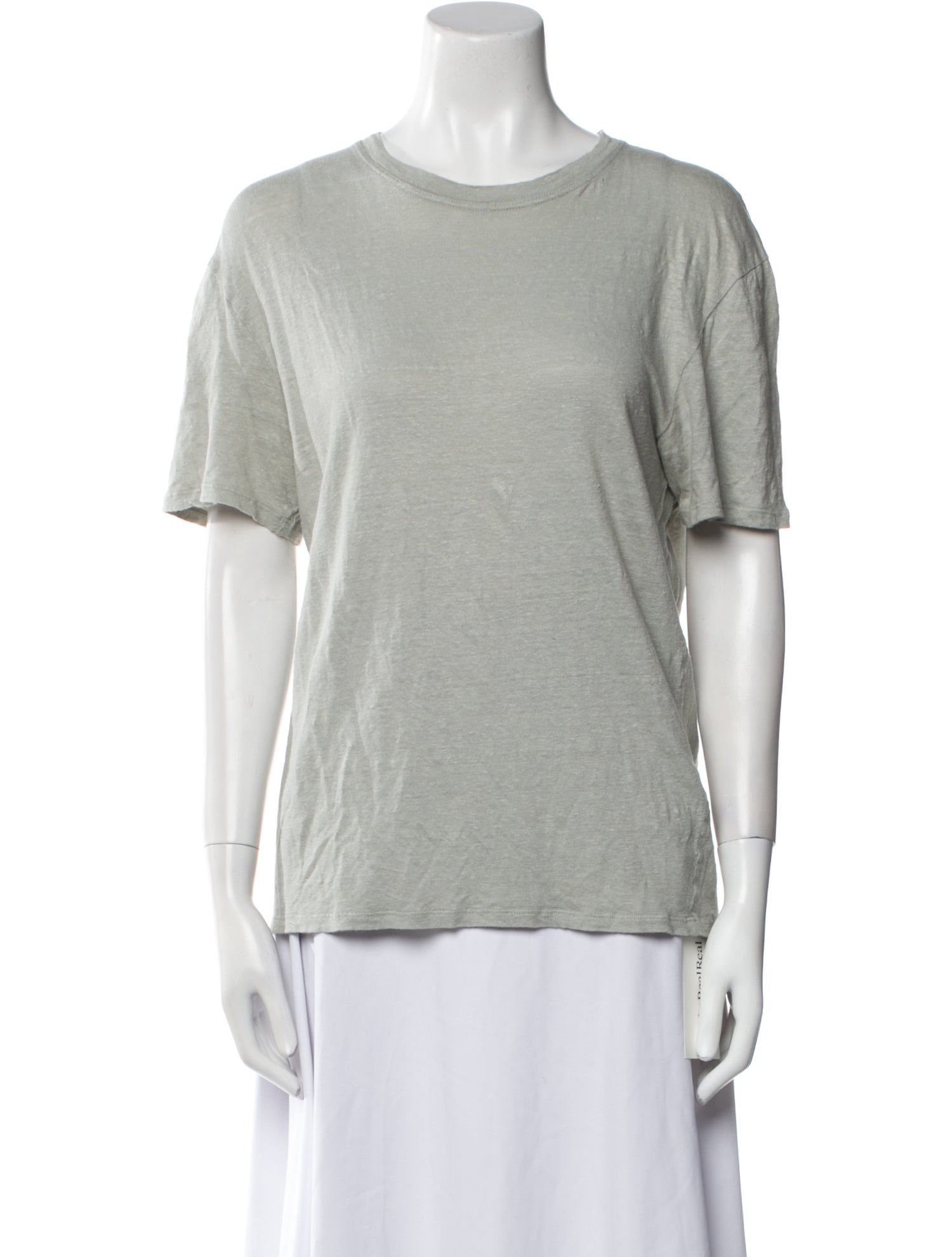 Sandro Linen Bateau Neckline T-Shirt