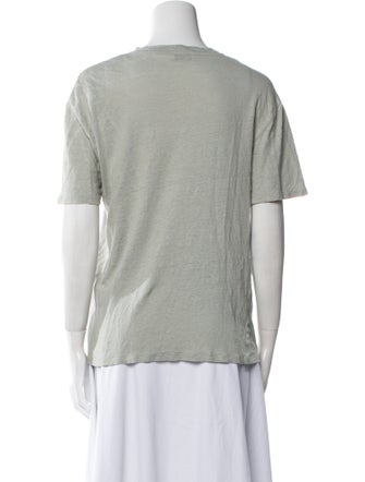 Sandro Linen Bateau Neckline T-Shirt
