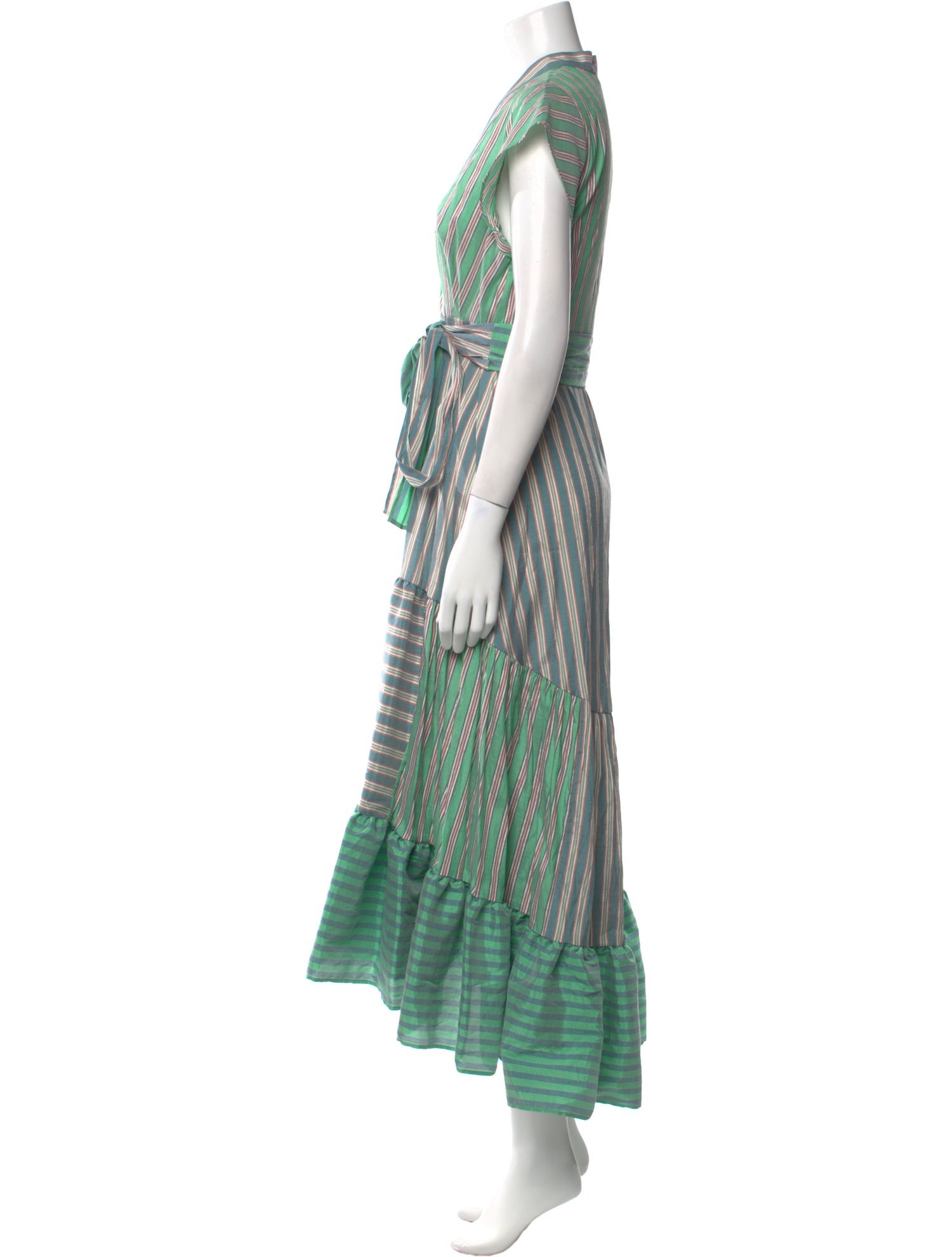 Sandro Striped Long Dress