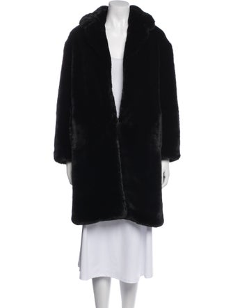 Sandro Faux Fur Coat