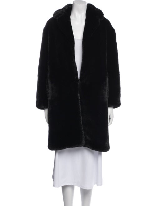 Sandro Faux Fur Coat