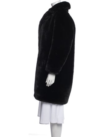 Sandro Faux Fur Coat