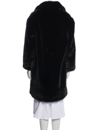 Sandro Faux Fur Coat