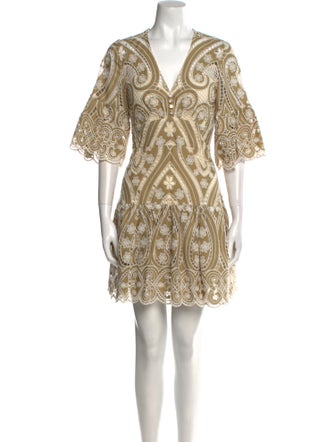 Sandro Printed Mini Dress