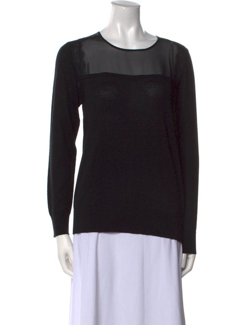 Sandro Merino Wool Scoop Neck Sweater