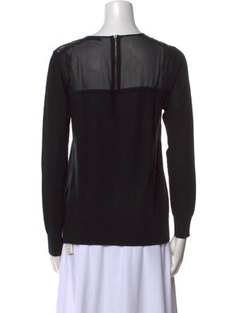 Sandro Merino Wool Scoop Neck Sweater