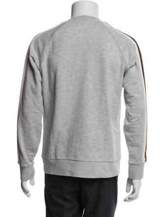 Sandro Striped Crew Neck Sweatshirt