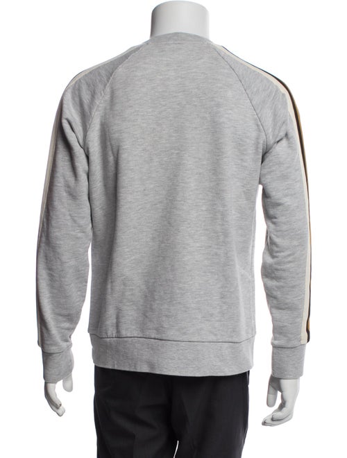 Sandro Striped Crew Neck Sweatshirt