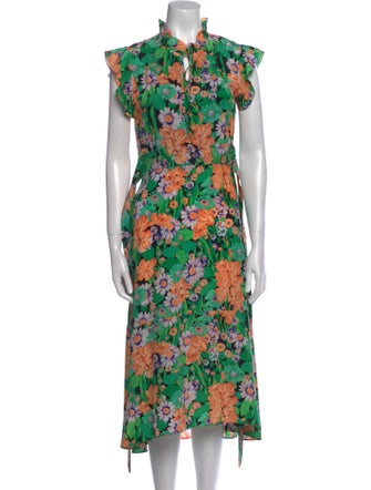 Sandro Silk Midi Length Dress