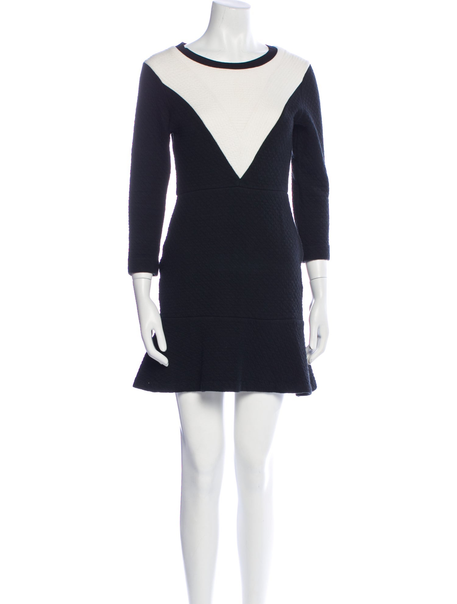 Sandro Scoop Neck Mini Dress