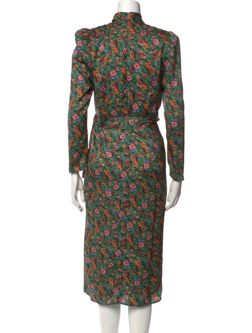 Sandro Floral Print Midi Length Dress