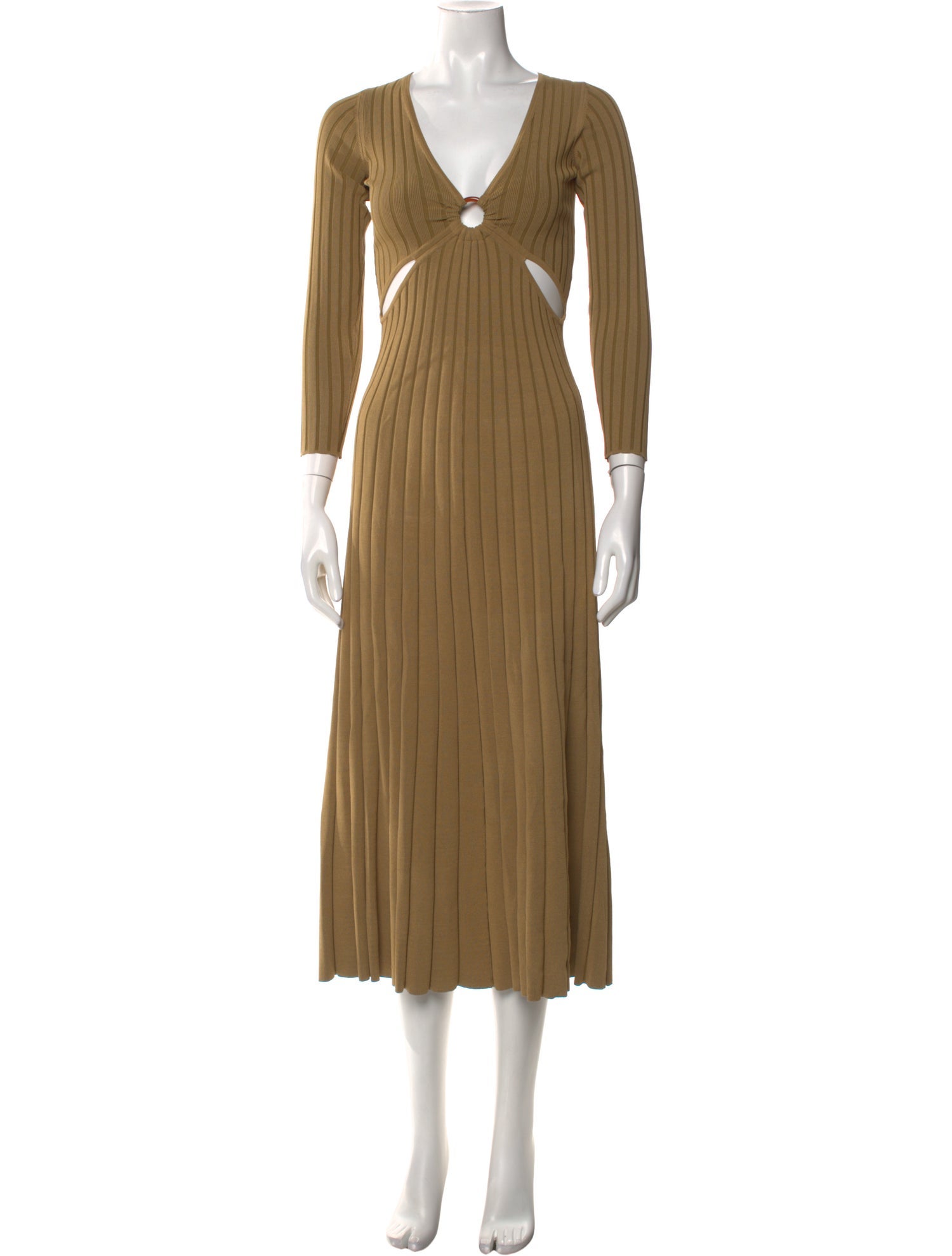 Sandro V-Neck Long Dress