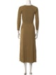 Sandro V-Neck Long Dress