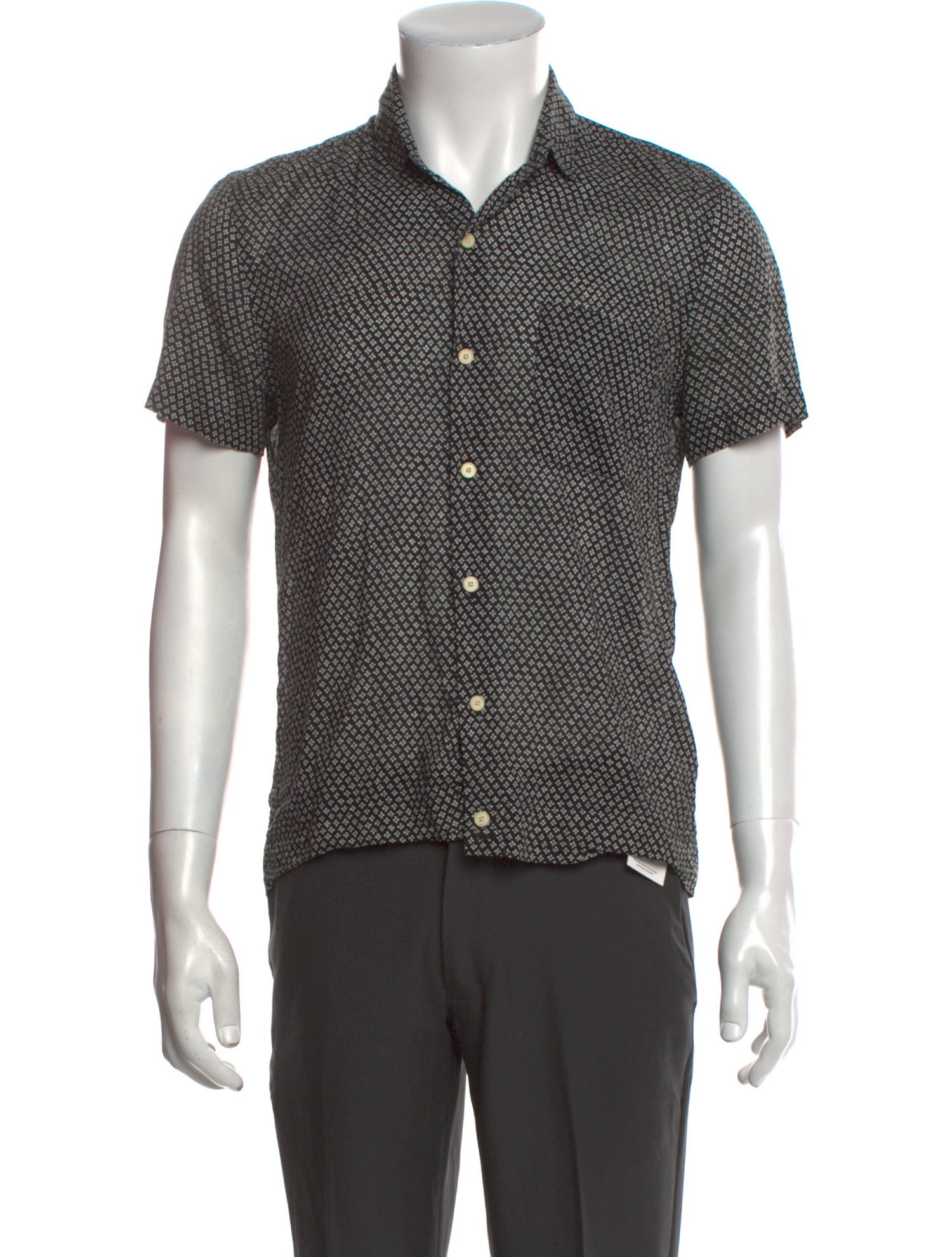 Sandro Printed Short Sleeve Shirt