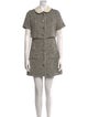 Sandro Tweed Pattern Mini Dress
