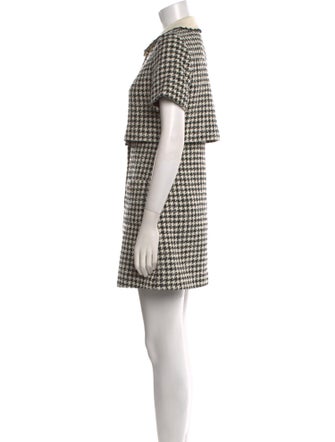 Sandro Tweed Pattern Mini Dress