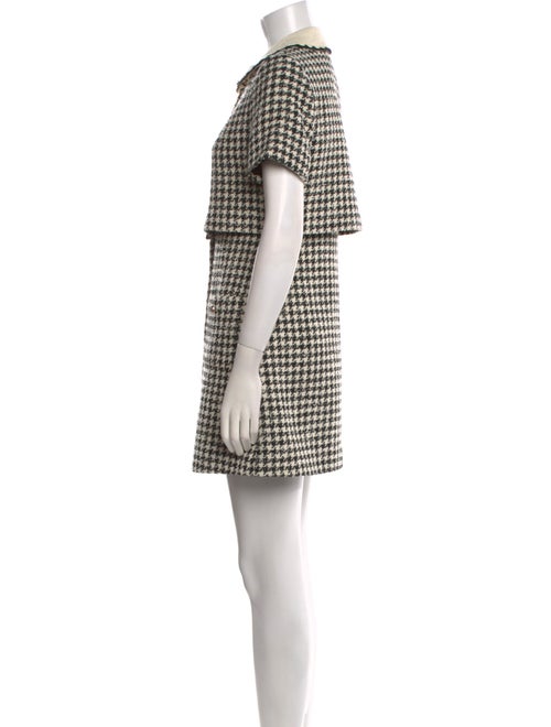 Sandro Tweed Pattern Mini Dress